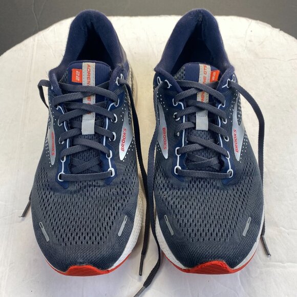Brooks Adrenaline GTS 22 Men\'s Size 10  D Running Shoes Navy Gray 1103661D435 main image 15